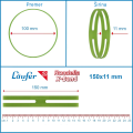 Elastike križne gumijaste 150x11 mm fi 100 mm 30 g LEBEZ 515196
