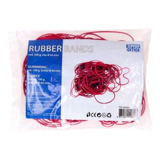 Elastike rdeče 100 g TIPTOP OFFICE 404283