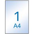 Etikete nalepke prozorne transparentne 21x29,7 cm APLI set 10/1