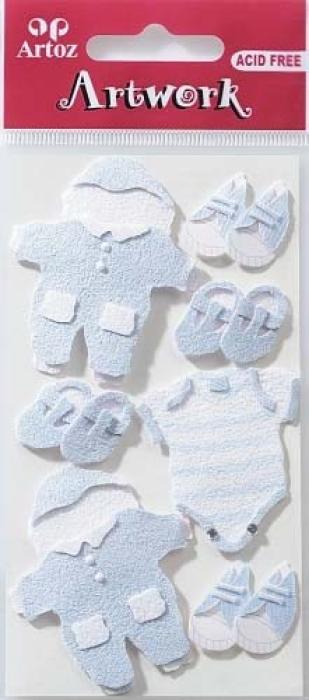 Nalepke etikete oblekice za dojenčka rojstvo ARTOZ DECOR BABY SHOWER