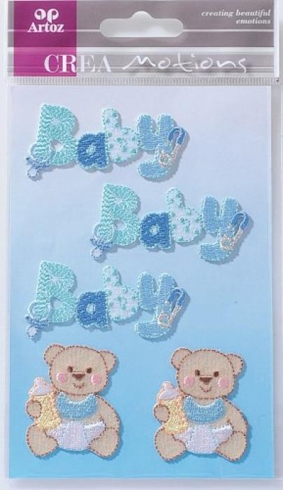 Nalepke etikete novorojenček medvedek rojstvo ARTOZ CREA BABY SHOWER