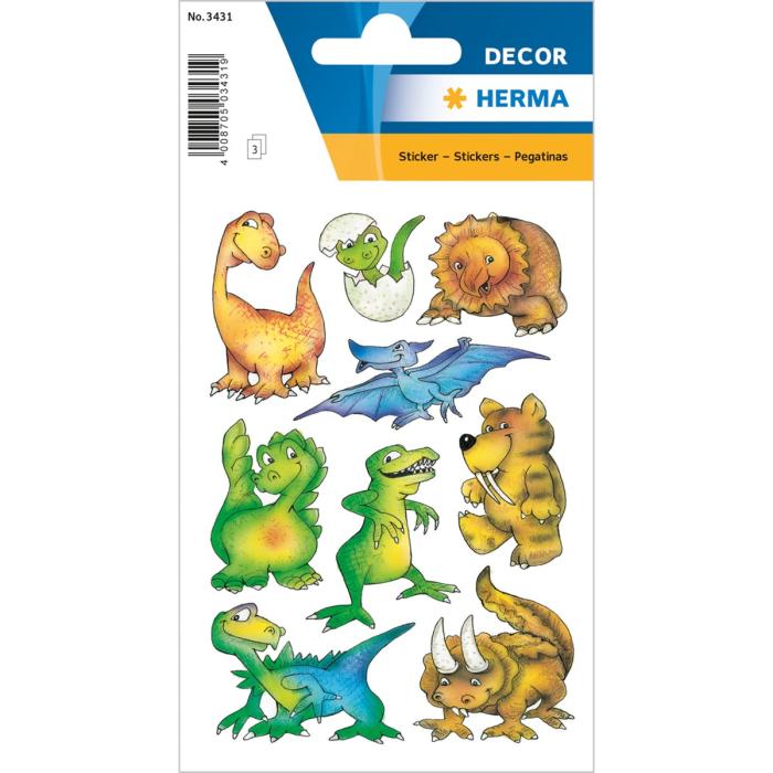 Etikete nalepke HERMA DECOR DINOZAVRI set 3/1 3431