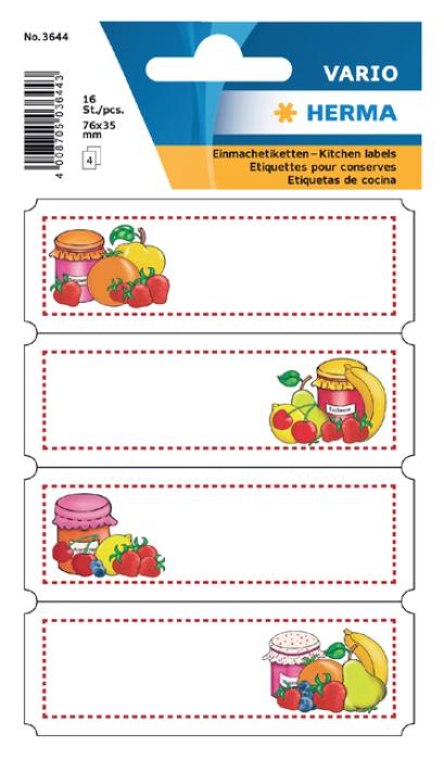 Etikete kuhinjske sadje 16/1 HERMA 3644