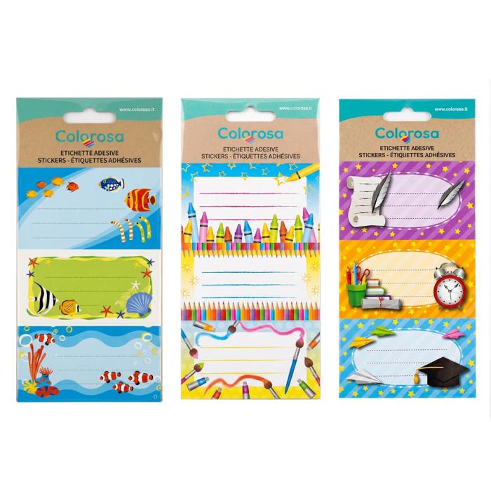 Etikete nalepke za ime COLOROSA set 6/1 610600 