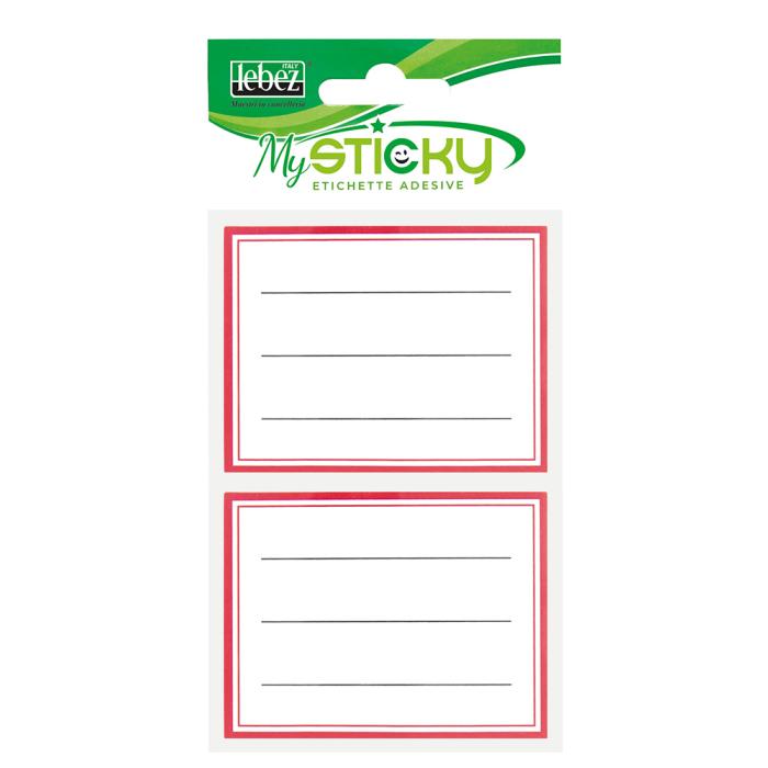 Etikete nalepke za ime LEBEZ MYSTICKY set 12/1 