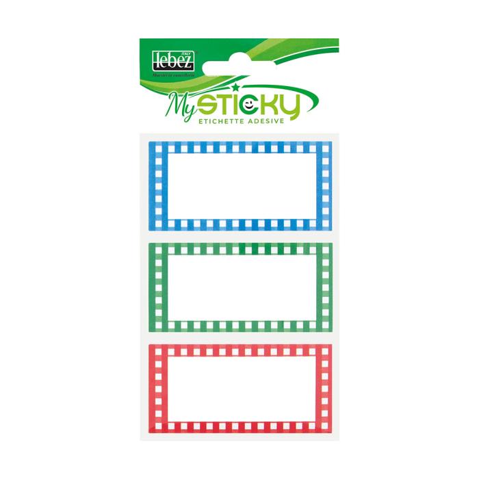 Etikete nalepke za ime LEBEZ MYSTICKY set 18/1 A4091