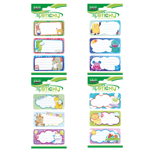 Etikete nalepke za ime LEBEZ MYSTICKY set 6/1 A4090