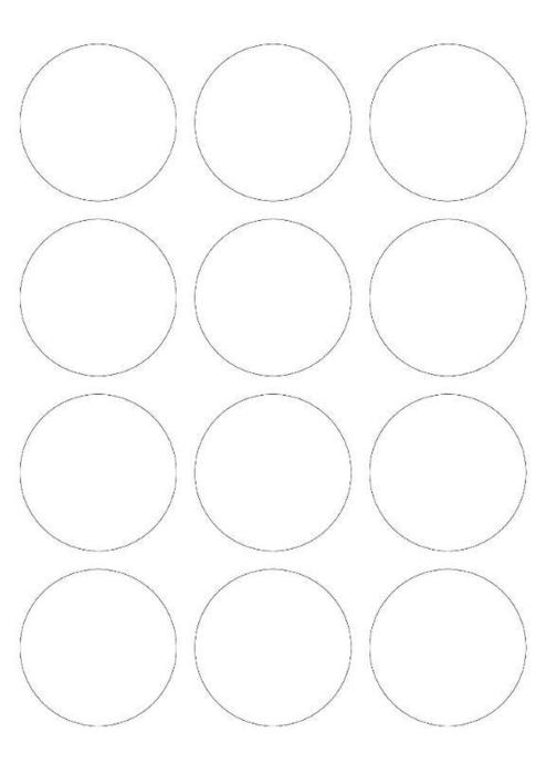 Etikete nalepke bele A4 okrogle set 100/1 SOREX 