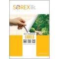 Etikete nalepke bele A4 okrogle set 100/1 SOREX 