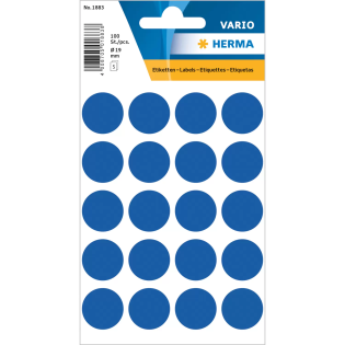 Etikete nalepke krog fi 1,9 cm HERMA VARIO set 100/1
