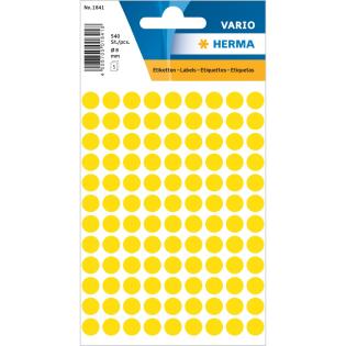 Etikete nalepke krog fi 0,8 cm HERMA VARIO set 540/1