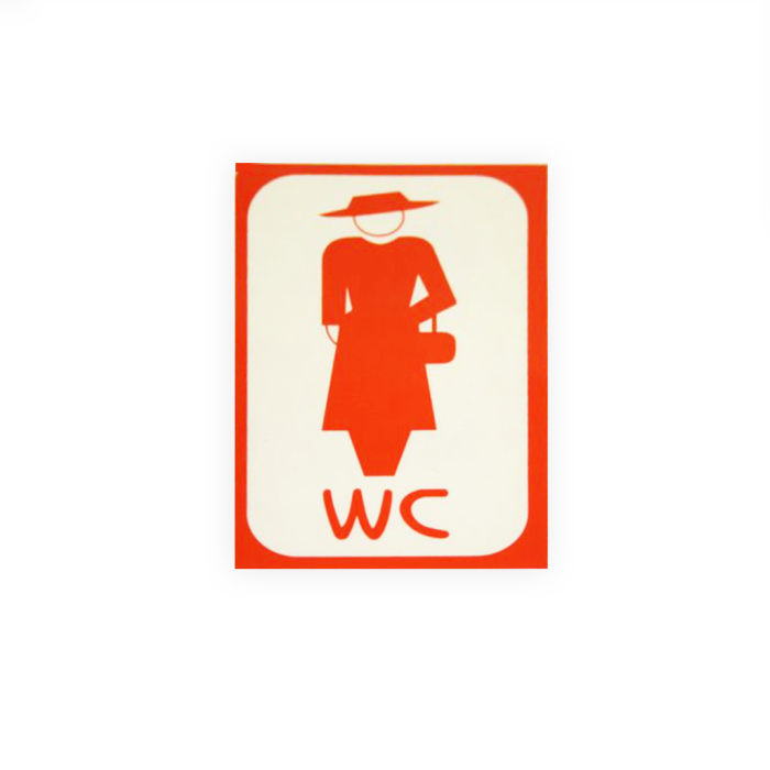 Etiketa nalepka wc ženski 121 