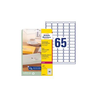 ETIKETE ZWECKFORM 38,1x21,2 MM PROZORNE L7551-25 25 POL/65 ET