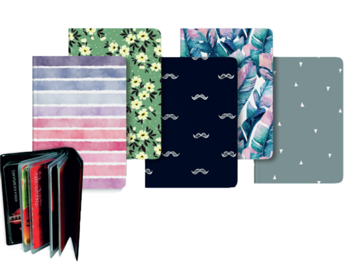 Etui za kartice vizitke PVC 8x11 cm SPRING MIX 6-167