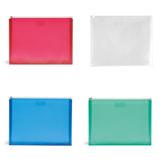 Mapa etui PVC z ZIP zadrgo 258x133 mm LEBEZ 5257
