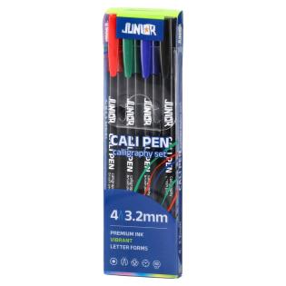 Flomastri kaligrafski čopič 3,2 mm JUNIOR CALLI BRUSH PEN CALLIGRAPHY set 4/1 130395