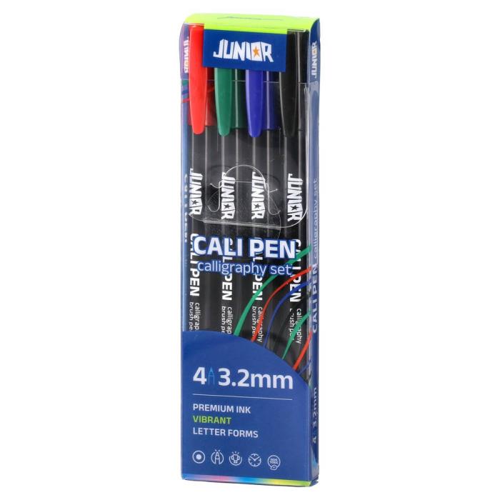 Flomastri kaligrafski čopič 3,2 mm JUNIOR CALLI BRUSH PEN CALLIGRAPHY set 4/1 130395