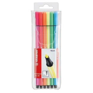 Flomastri STABILO NEON PEN 6806-1 set 6/1