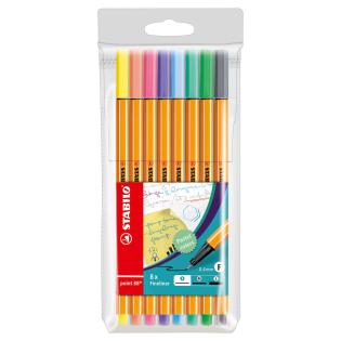 Flomastri pastelni STABILO POINT 88 set 8/1 SCH-88/8-01