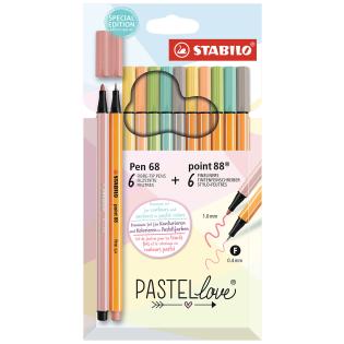 Flomaster STABILO POINT PASTEL 88 in 68 set 12/1 