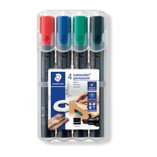 Flomaster alkoholni marker po&scaron;evna konica STAEDTLER LUMOCOLOR OHP B 350WP4 set 4/1
