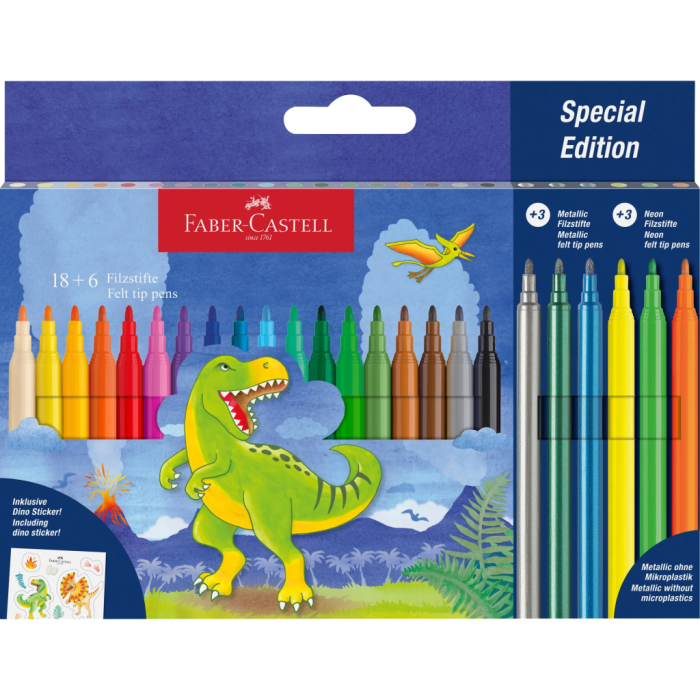 Flomastri FABER CASTELL DINOZAVER set 24/1 272666
