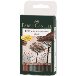 Flomastri FABER CASTELL PITT JUMBO CLASS set 4/1