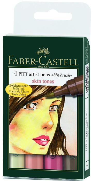 Flomastri FABER CASTELL PITT JUMBO SKIN TONES set 4/1