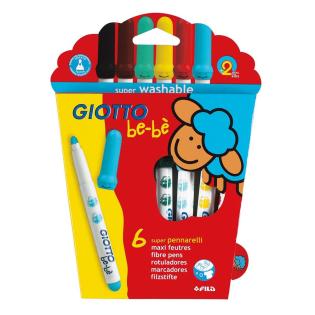 Flomastri GIOTTO BE-BE SUPER WASHABLE set 6/1 460500 F478100