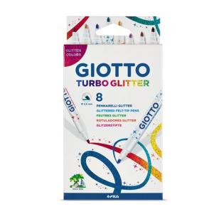 Flomastri GIOTTO TURBO GLITTER set 8/1