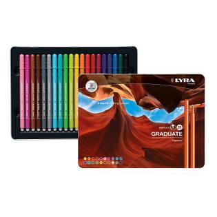 Flomastri 0,5 LYRA GRADUATE FINELINER set 20/1