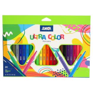 Flomastri trikotni JUNIOR ULTRA COLOR set 24/1 trikotni 130301