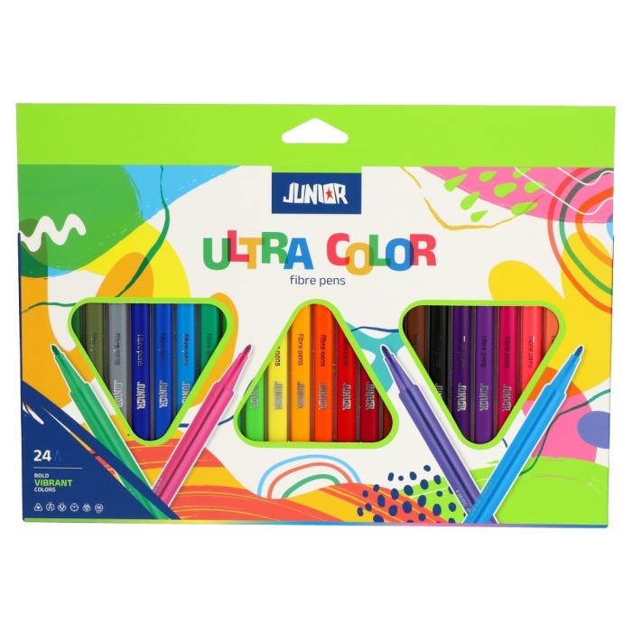 Flomastri trikotni JUNIOR ULTRA COLOR set 24/1 trikotni 130301