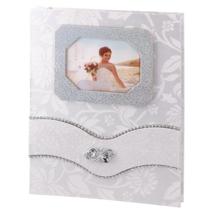 Foto album za 100 fotografij poročni z bleščicami 13x18 cm STORY WEDDING 706901