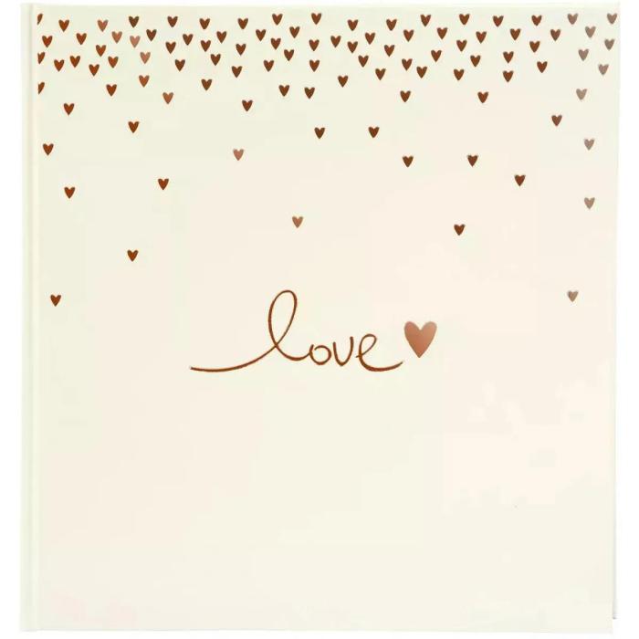 Foto album poročni 60 strani 30x31 cm LOVE HEARTS
