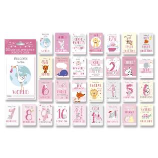 Foto kartice dojenček za beleženje nepozabnih trenutkov EUROWRAP BABY SHOWER 30 kosov 15x11 cm