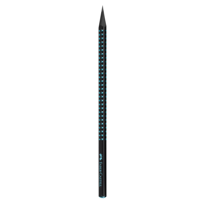 Grafitni svinčnik HB FABER CASTELL SPARKLE GRIP BLACK EDITION