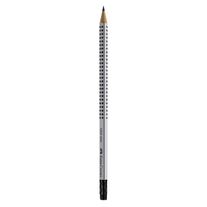 Grafitni svinčnik z radirko HB FABER CASTELL GRIP 2001