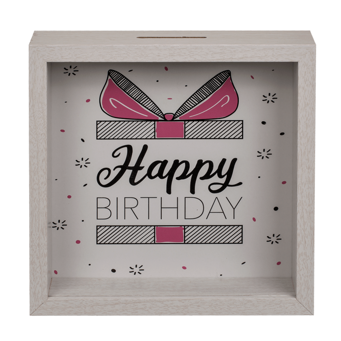 Hranilnik &scaron;parovček lesen 20x20 cm vse najbolj&scaron;e za rojstni dan HAPPY BIRTHDAY VSE NAJBOLJ&Scaron;E 144349
