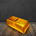 Hranilnik &scaron;parovček zlata palica 16,5x8,5x5 cm GOLD BAR 78/4010