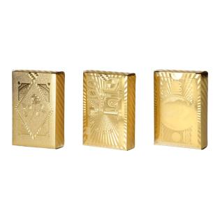 Karte igralne zlate papirnate 8,7x5,7 cm POKER 711100