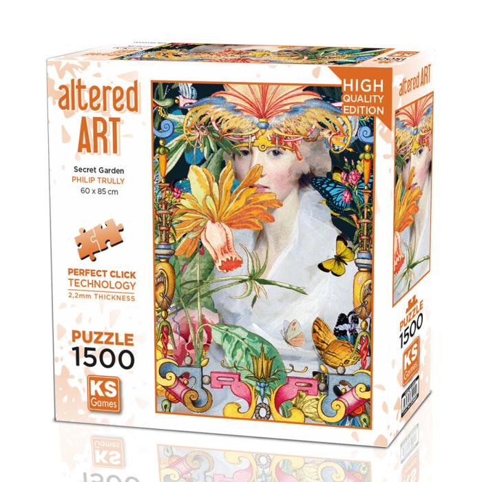 Sestavljanka puzli 1500 kosov ALTERED ART PUZZLE SKRITI VRT 882196