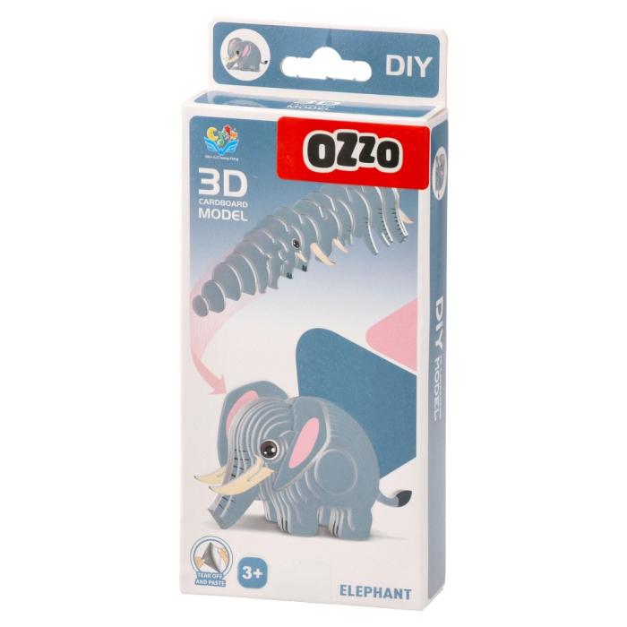 Sestavljanka 3D mini model OZZO SLON 882382