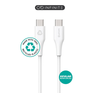 Kabel polnilni USB-C 1m 60 W 480 Mbps bel INFINITE eSTUFF ES604170B