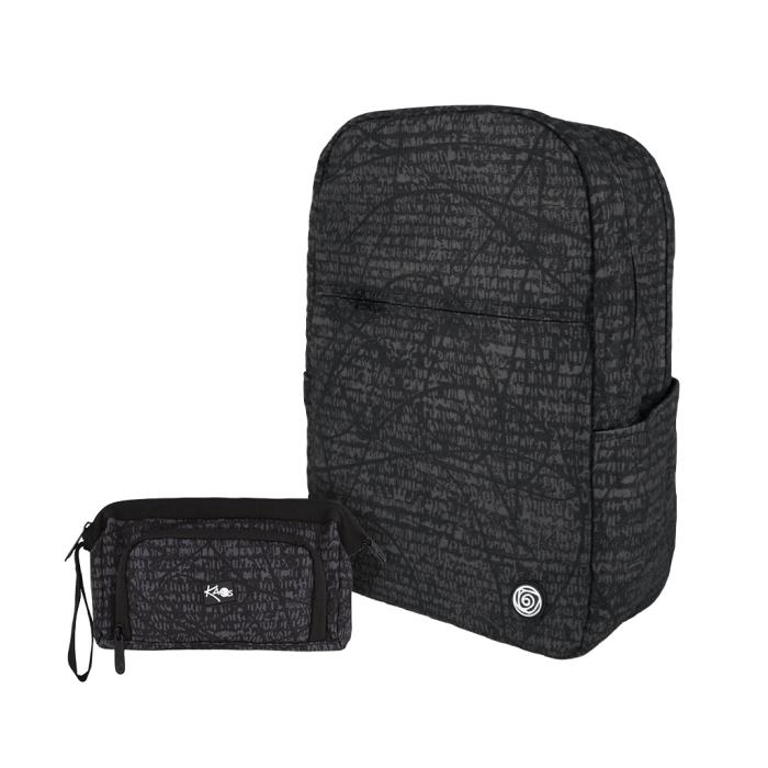 KAOS ONE DEEP BLACK nahrbtnik in peresnica set 2/1