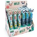 Kemični svinčnik 6 v 1 barvni LEBEZ WILD MULTIPEN 81245