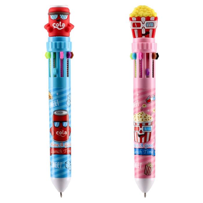 Kemični svinčnik 10 barvni NEO SAZIO MULTIPEN COLA KOKICE 116202