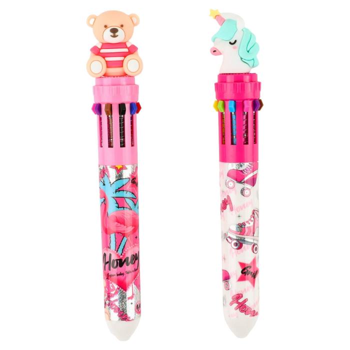 Kemični svinčnik 10 barvni NEO SAZIO COLORITO MULTIPEN GIRL 116207