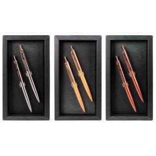 Tehnični svinčnik in roler v darilni embalaži nerjaveče jeklo CRESCO REPORTER STAINLESS STEEL PREMIUM SET 290105