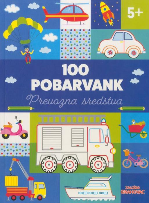 Knjiga 100 POBARVANK PREVOZNA SREDSTVA 5+ 001911